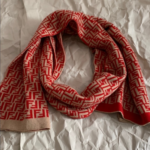 Fendi Orange Resort Wear Pencil Scarf - Picture 9 of 11